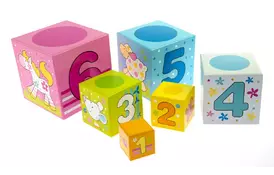 Кубики картонные Goki Учимся считать (58508) - Фото