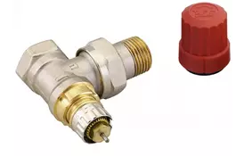 Радиаторный клапан угловой Danfoss RA-N 15 термостатический, вх.1/2 - вых.1/2 (013G0013) - Фото