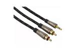 Кабель мультимедийный Jack 3.5mm папа/2RCA папа 1.5m HAMA (00122305) 