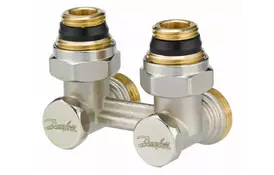 Запорный клапан угловой Danfoss RLV-KS 15 Н-образный, вх.1/2 - вых.3/4 (003L0222) - Фото