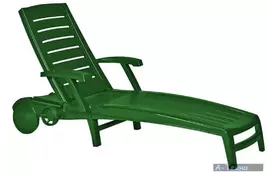 Шезлонг Curver Sparta зелен. (00307717) - Фото