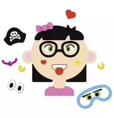 Развивающая игра goki Забавные гримасы девочка (58492G)