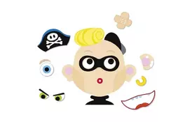 Развивающая игра goki Забавные гримасы мальчик (58488G) - Фото