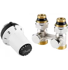 Комплект радиаторных терморегуляторов Danfoss RAS-CK + RLV-KS 1/2