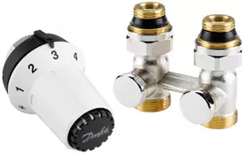 Комплект радиаторных терморегуляторов Danfoss RAS-CK + RLV-KS 1/2