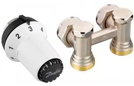 Комплект радиаторных терморегуляторов Danfoss RAS-CK + RLV-KS 1/2