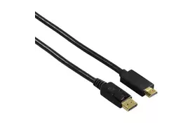 Кабель мультимедийный DisplayPort to HDMI 1.8m Premium HAMA (00122214) - Фото