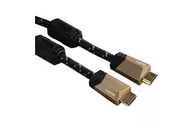 Кабель мультимедийный HDMI to HDMI 1.5m Premium HAMA (00122210) - Фото