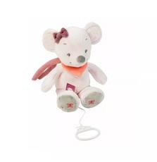 Мягкая игрушка Nattou с музыкой мышка Валентина 28 сантиметров (424042)