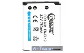 Акумулятор до фото/відео EXTRADIGITAL Nikon EN-EL19 (BDN2525) - Фото