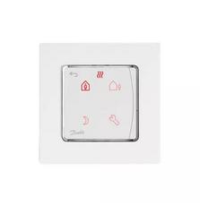 Программируемый сенсорный терморегулятор Danfoss Icon Display 230V, 80 х 80мм, In-Wall, белый (088U1020)