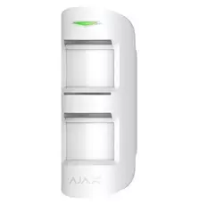 Беспроводной уличный датчик движения Ajax MotionProtect Outdoor, Jeweller, CR123A x 2 шт, белый 