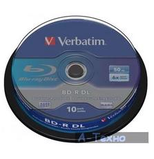 Диск BD Verbatim DL 50Gb 6x Cacke 10шт (43746)