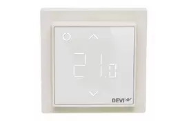 Терморегулятор DEVI Devireg Smart, (+5+45С), Wi-Fi, 85х85мм, макс.15A White (140F1141) - Фото