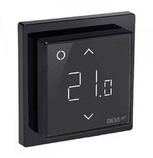Терморегулятор DEVI Devireg Smart, (+5+45С), Wi-Fi, 85х85мм, макс.15A Black (140F1143)