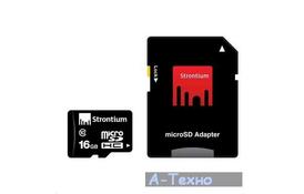 Карта памяти STRONTIUM Flash 16G microSDHC Class 10 (SR16GTFC10A) - Фото