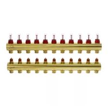 Коллектор теплого пола Danfoss FHF-11F c ротаметрами (088U0531)