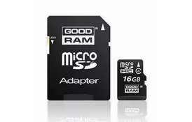 Карта памяти GOODRAM 16Gb microSDHC class 4 (SDU16GHCAGRR10 / M40A-0160R11) - Фото