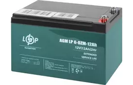 Аккумуляторная батарея (тяговая) LogicPower 12V 12Ah LP-6-DZM-12 (9172) - Фото