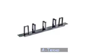 Кабельный организатор 19" 1U 5 пластиковых колец Hypernet (CM-5P) - Фото