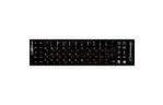 Наклейка на клавиатуру Grand-X 68 keys Cyrillic orange, Latin white (GXDPOW)