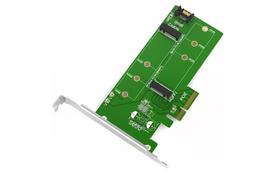 Контроллер Maiwo Multi-Size PCIex4 & SATA to M.2 (M-Key or B-key) SSD (45774) - Фото