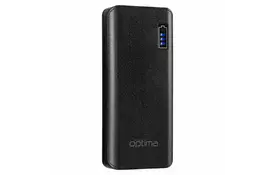 Батарея універсальна Optima OPB-10-1 10000mAh Black (69934) - Фото