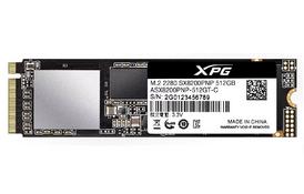 SSD накопитель ADATA XPG 8200 Pro 512GB M.2 PCIe 3.0 x4 2280 3D TLC (ASX8200PNP-512GT-C) - Фото