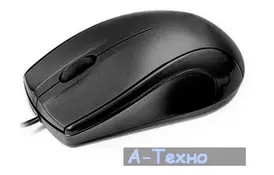 Мышка REAL-EL RM-250 USB+PS/2, black - Фото