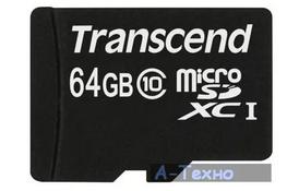 Карта памяти Transcend 64GB microSDXC Class 10 (TS64GUSDXC10) - Фото