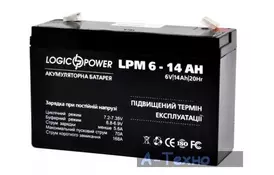 Батарея к ИБП LogicPower LPM 6В 14 Ач (4160) - Фото