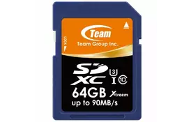 Карта пам'яті Team 64GB SDXC Class 10 UHS-I/U3 XTreem (TSDXC64GU301) - Фото