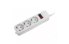 Сетевой фильтр питания Maxxter SPM3-G-15G grey, 4.5 м кабель, 3 розетки (SPM3-G-15G) - Фото