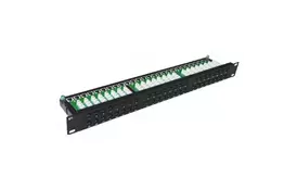 Патч-панель Hypernet 19" 48хRJ-45 UTP, cat. 6 с держателем кабеля (PP-KUTP6-48-1U) - Фото
