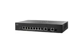 Комутатор мережевий Cisco SF350-08-K9-EU - Фото