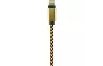 Дата кабель USB 2.0 AM to Lightning Gold Edition Carbon Gold Gelius (45845)