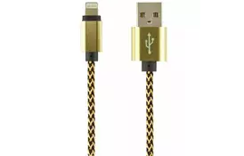 Дата кабель USB 2.0 AM to Lightning Gold Edition Carbon Gold Gelius (45845) - Фото