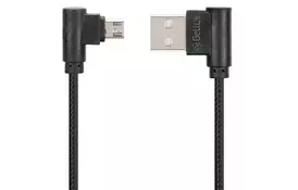 Дата кабель USB 2.0 AM to Micro 5P Pro Emperor Black Gelius (63250) - Фото