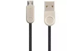 Дата кабель USB 2.0 AM to Micro 5P Pro Nylon Black Gelius (63256) - Фото