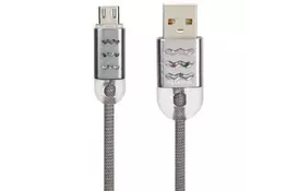 Дата кабель USB 2.0 AM to Micro 5P Pro Wave Light Grey Gelius (63261) - Фото