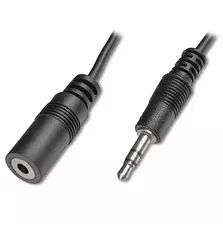Кабель мультимедийный Jack 3.5mm male to Jack 3.5mm female 1.5m DIGITUS (AK-510200-015-S)
