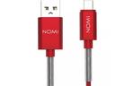Дата кабель USB 2.0 AM to Micro 5P 1.0m DCMQ Red Nomi (316211)