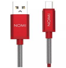 Дата кабель USB 2.0 AM to Micro 5P 1.0m DCMQ Red Nomi (316211)