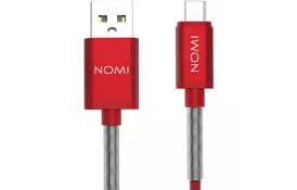 Дата кабель USB 2.0 AM to Micro 5P 1.0m DCMQ Red Nomi (316211) - Фото