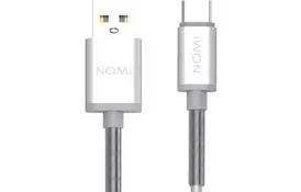 Дата кабель USB 2.0 AM to Type-C 1.0m DCMQ Silver Nomi (316207) - Фото