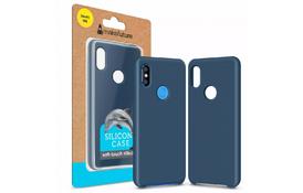 Чехол для моб. телефона MakeFuture Silicone Case Xiaomi Mi8 Blue (MCS-XM8BL) - Фото