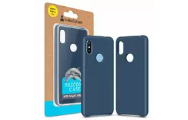 Чехол для моб. телефона MakeFuture Silicone Case Xiaomi Redmi Note 6 Pro Blue (MCS-XRN6PBL) - Фото