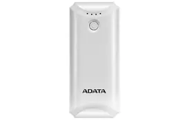 Батарея универсальная ADATA P5000 White (5000mAh, 5V*1A, cable) (AP5000-USBA-CWH) - Фото