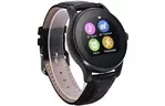 Смарт-часы UWatch K88H Black Leather Strap (F_59768)