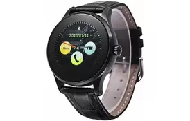 Смарт-годинник UWatch K88H Black Leather Strap (F_59768) - Фото